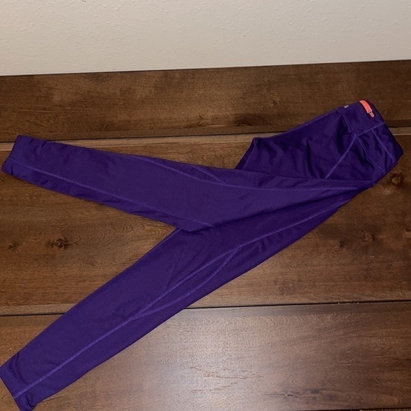 Layers 8 QWICK DRY Purple & Orange Detail Leggings Sz. S - Picture 3 of 17